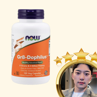 อาหารตอนนี้ Gr8-Dophilus Lactobacillus แคปซูลผัก ต่อหน่วย ความจุ/น้ําหนัก/จอง× จีอง× จํานวน 120 ชิ้น × 1 ชิ้น