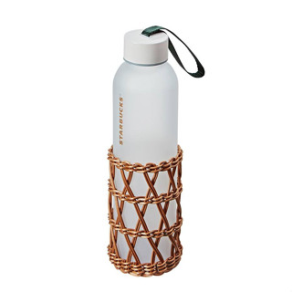 🎀【Pre-order】 2020 แก้วสตาร์บัคส์เกาหลี Korea Starbucks Rattan Glass Water Bottle 533ml/ 18oz