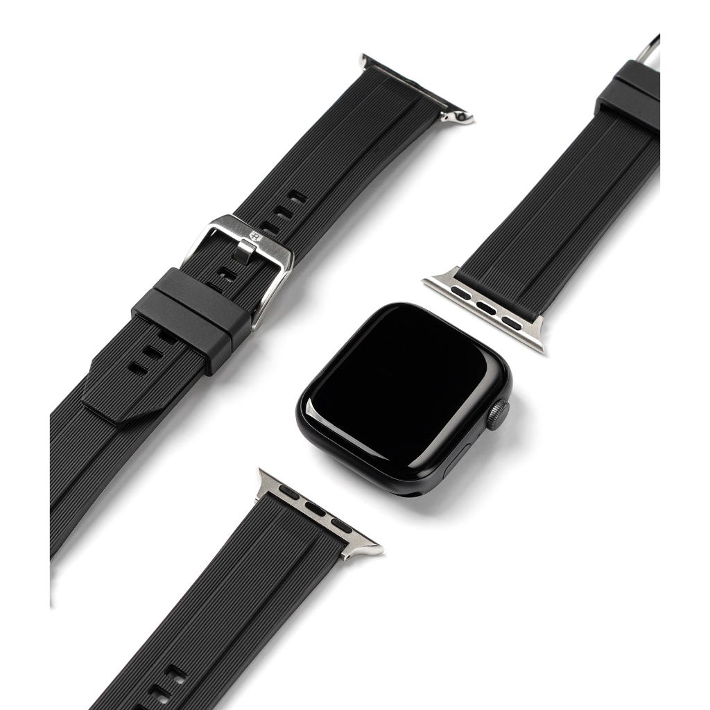 Ringke Rubber One สําหรับ Apple Watch 49mm 46mm 45mm 44mm TPU Stainless Steel Smartwatch Band