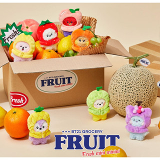 Line Friends BT21 minini Fruits Edition ตุ๊กตายัดไส้ ขนาดเล็ก (10 ซม.)