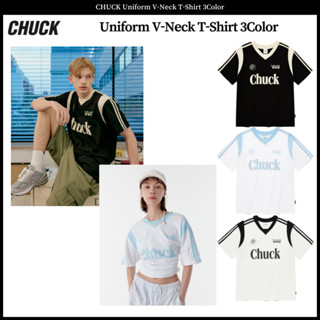 Chuck เสื้อยืดคอวี เครื่องแบบ 3 สี