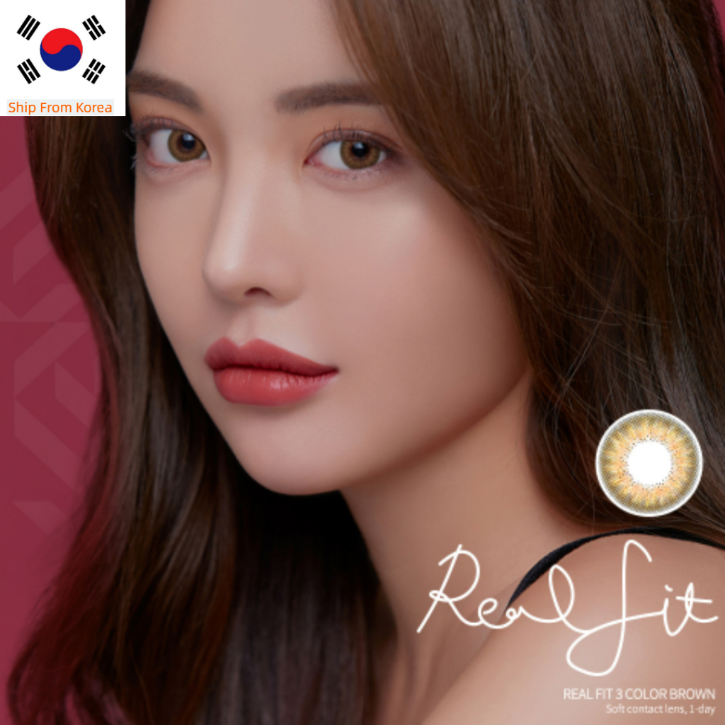 Lensme AKMA คอนแทคเลนส์ วันเดย์ REAL FIT 3 สี สีน้ําตาล 30P เลนส์เกาหลี เลนส์