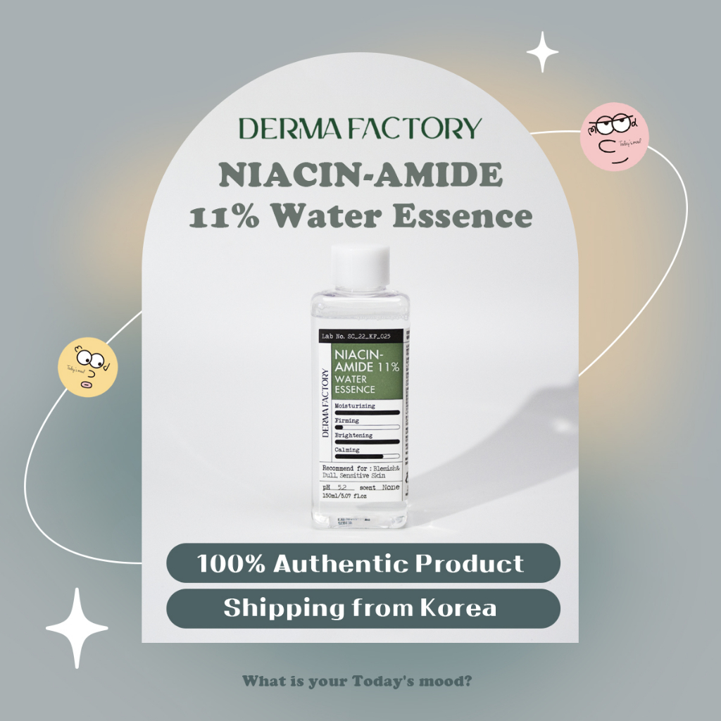 [Derma Factory] Niacinamide เอสเซนส์น้ํา 11% 150 มล. | ผลิตภัณฑ์ดูแลผิว ไวท์เทนนิ่ง DermaFactory สไตล์เกาหลี
