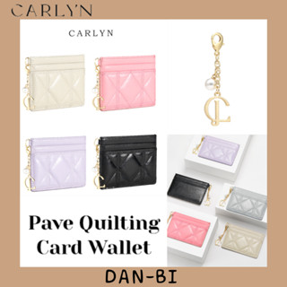 [CARLYN] Pave QUILTING CARD WALLET 5COLORS IVORY / SKY Grey / LAVENDER / PINK / BLACK / JENNY JISOO WENDY SEOIGI PICK