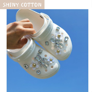 [Shiny Cotton] Crocs Zibitz Set_Clear Jewel Bear สไตล์เกาหลี