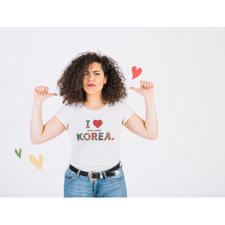 [Craft] เสื้อยืด พิมพ์ลาย I Love Korea Dancheong