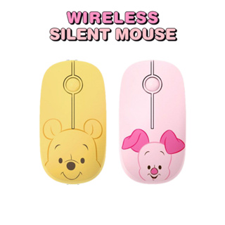 [Winnie The Pooh] เมาส์ไร้สาย 2.4 GHz พร้อมตัวรับสัญญาณ USB 1600 DPI Winnie The Pooh และ Piglet