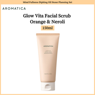 Aromatica Glow Vita สครับหน้า สูตรส้ม และเนโรลี่ ขนาด 150 มล.