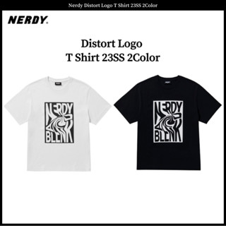 เสื้อยืด พิมพ์ลายโลโก้ Nerdy Distort 23SS 2 สี