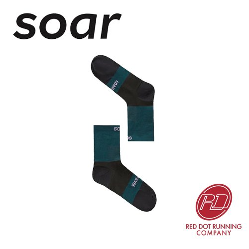 SOAR Running - ถุงเท้าข้อเท้า - สีเขียวเข้ม
