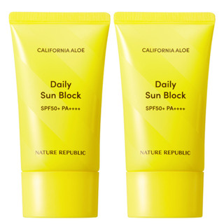 Nature REPUBLIC California Aloe Daily Sun Block SPF50+ PA++++ เซตสุดคุ้ม 1.92 fl.oz / 57 มล. (2 แพ็ก)