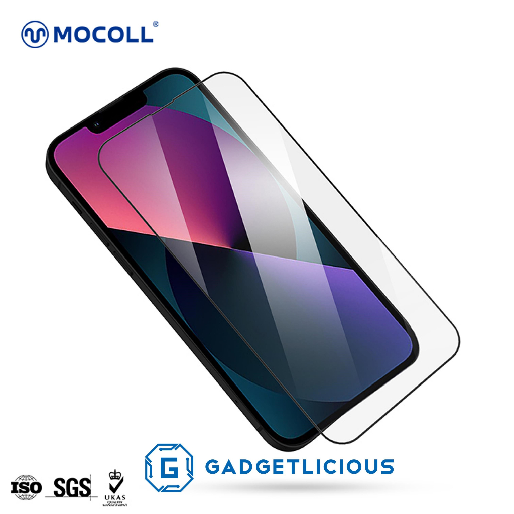 Mocoll iPhone 14/ Plus/ Pro/ Pro Max Shield Series 2.5D Full Cover HD Tempered Glass