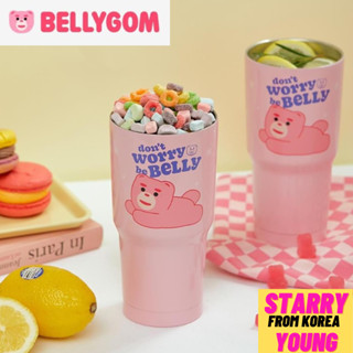 Bellygom  กระบอกน้ำสแตนเลส กระบอกน้ำตุ๊กตาหมีน่ารัก Stainless Tumbler 550ml