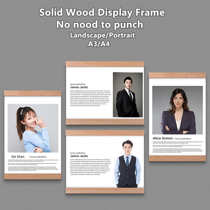 Magnetic Adhesive Teacher Photo Frame Profile Coach Photo Frame ใน A3/A4