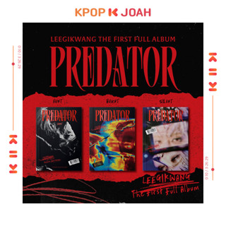 LEE GIKWANG PREDATOR The 1st Full Album 3 Version Set