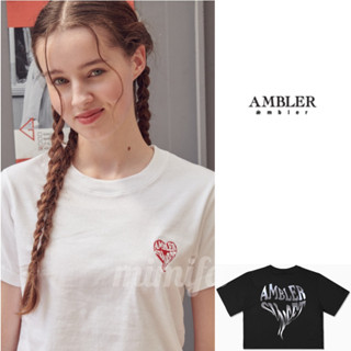 Ambler เสื้อยืดครอป ลายหัวใจ พระอาทิตย์ตก