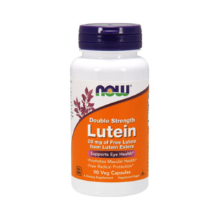 Now foods Double Strength Lutein แคปซูลผัก 20 มก. ต่อหน่วย แคปซูล/จีอง× ปริมาณ 90 เม็ด × 1 ชิ้น