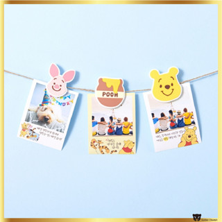 [Daiso Korea] คลิป Winnie the Pooh สําหรับแขวนรูปภาพ และตกแต่ง