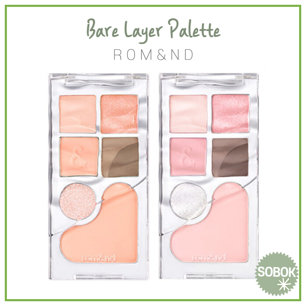 [ROM&ND] Bare Layer Palette 2 colors Romand Eye palette พาเลทอายแชโดว์ 2 สี