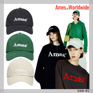 [AMES-WORLDWIDE] หมวกบอลโลโก้ UNISEX BASIC / 3 สี / ฟรี / สินค้าเกาหลี / ของแท้ 100% / อารมณ์ดี