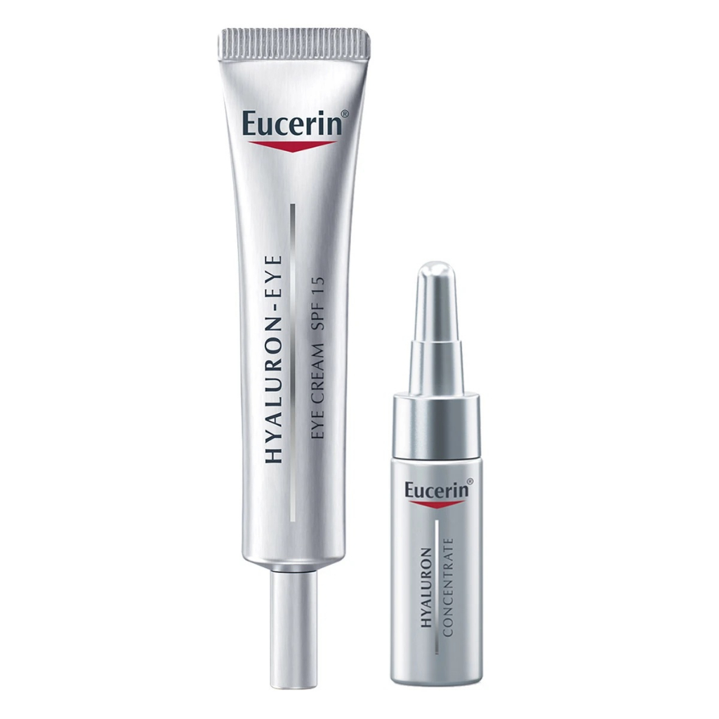 Korea Costco Eucerin Hyaluron อายครีม 15 มล. + เข้มข้น 5 มล.