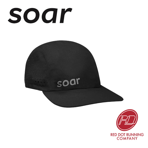 SOAR Running - Run Cap 3.0 - สีดํา