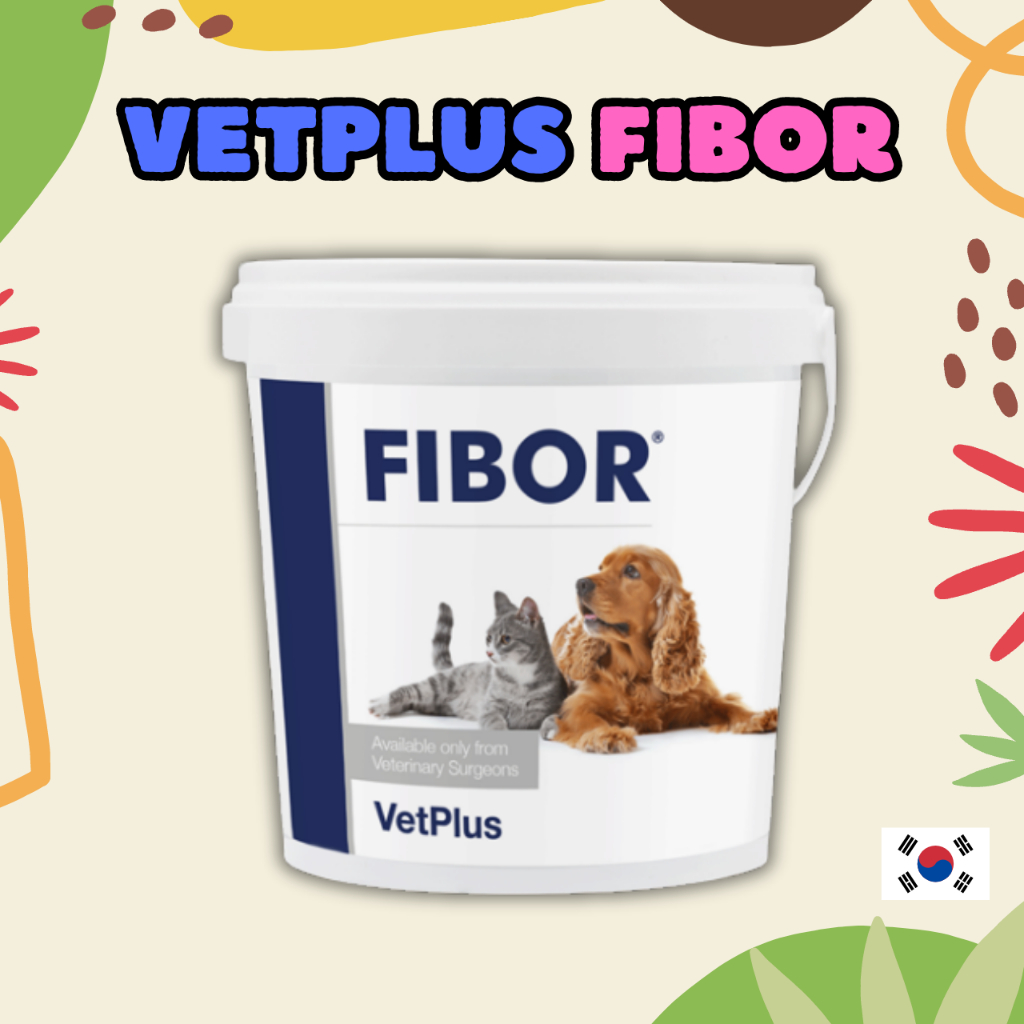 Vetplus FIBOR อาหารเสริมสุนัข แมว ไฟเบอร์ 500 กรัม สําหรับอาการท้องผูก อาหารเสริม และก้อนขน