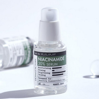 Derma Factory Niacinamide เซรั่มบํารุงผิวหน้า 20% ให้ความชุ่มชื้น 30 มล.