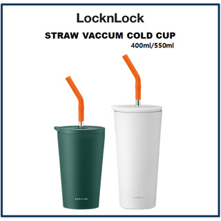 [LocknLock] Straw แก้วเก็บความเย็นสุญญากาศ ขนาด 400 มล. 550 มล. (LHC430 LHC4304)