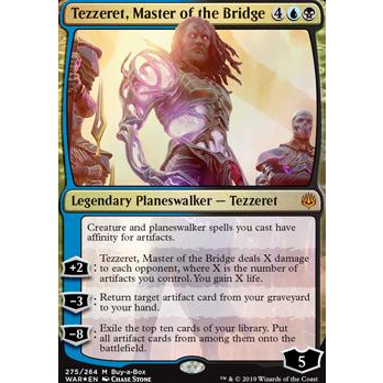 War_275 TEZZERET, MASTER of the BRIDGE BUY-A-BOX FOIL MTG Magic the Gathering: War of the Spark Myth