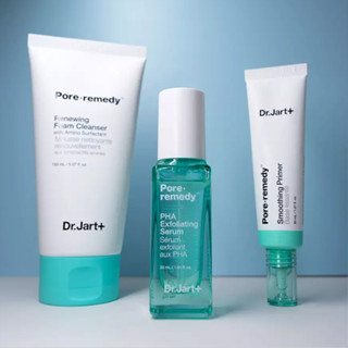 [Dr.Jart+] Pore Remedy Collection: PHA Exfoliating Serum, Renewing Dual Pad, Cleanser, Smoothing Primer