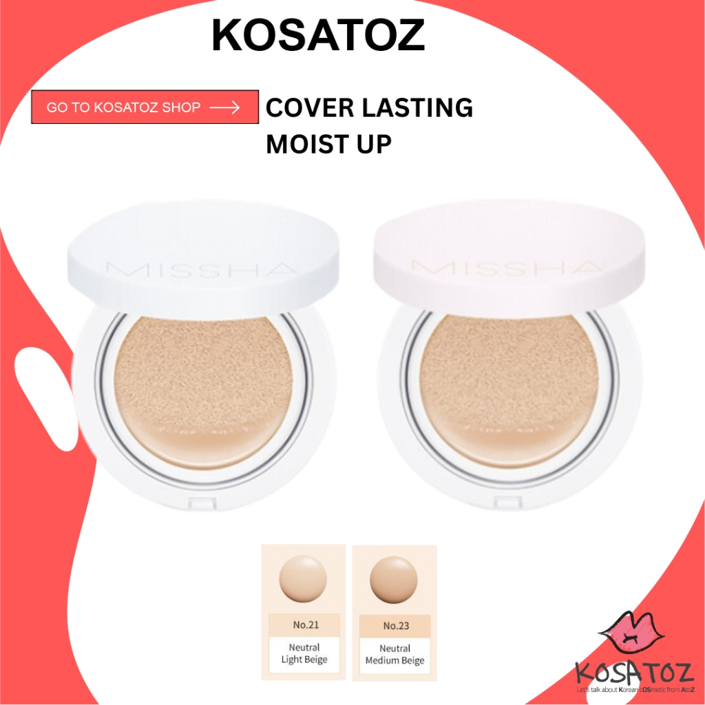 Missha Magic Cushion Cover Lasting & Moist Up Cushion #21 & #23 SPF50+/PA+++