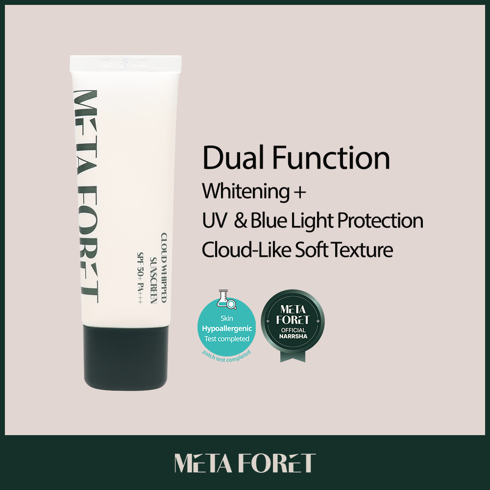 [MetaForet] Cloud Whipped Sunscreen SPF 50+ PA+++ 50ml_Brightening Whitening Sunblock Face Body Sun Cream