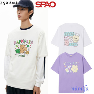 เสื้อยืดแขนสั้น พิมพ์ลาย SPAO