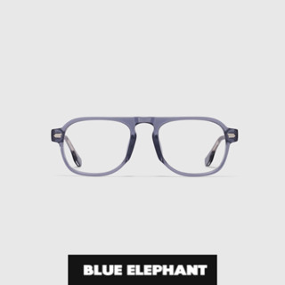 [blue Elephant] แว่นตาคริสตัล สีฟ้า 2023 | แว่นตาแฟชั่นเกาหลี ของแท้ 100% | ส่งตรงจากเกาหลี ย้อนยุค อุปกรณ์เสริม