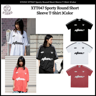 Xtonz XTT047 เสื้อยืดคอกลม แขนสั้น สไตล์สปอร์ต 3 สี