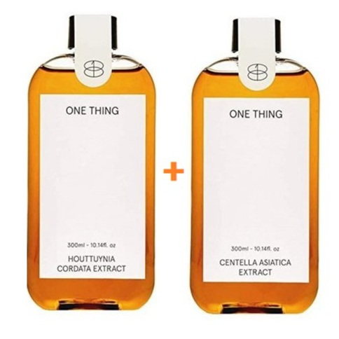 [ One Thing ] Houttuynia Cordata Extract Toner 300 มล. + Centella Asiatica Ectract Toner 300 มล. / O