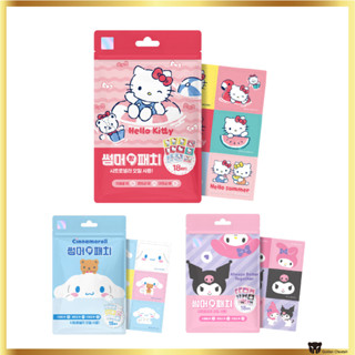 SANRIO แผ่นน้ํามันตะไคร้ธรรมชาติ สําหรับไล่ยุง จํานวน 18 ชิ้น