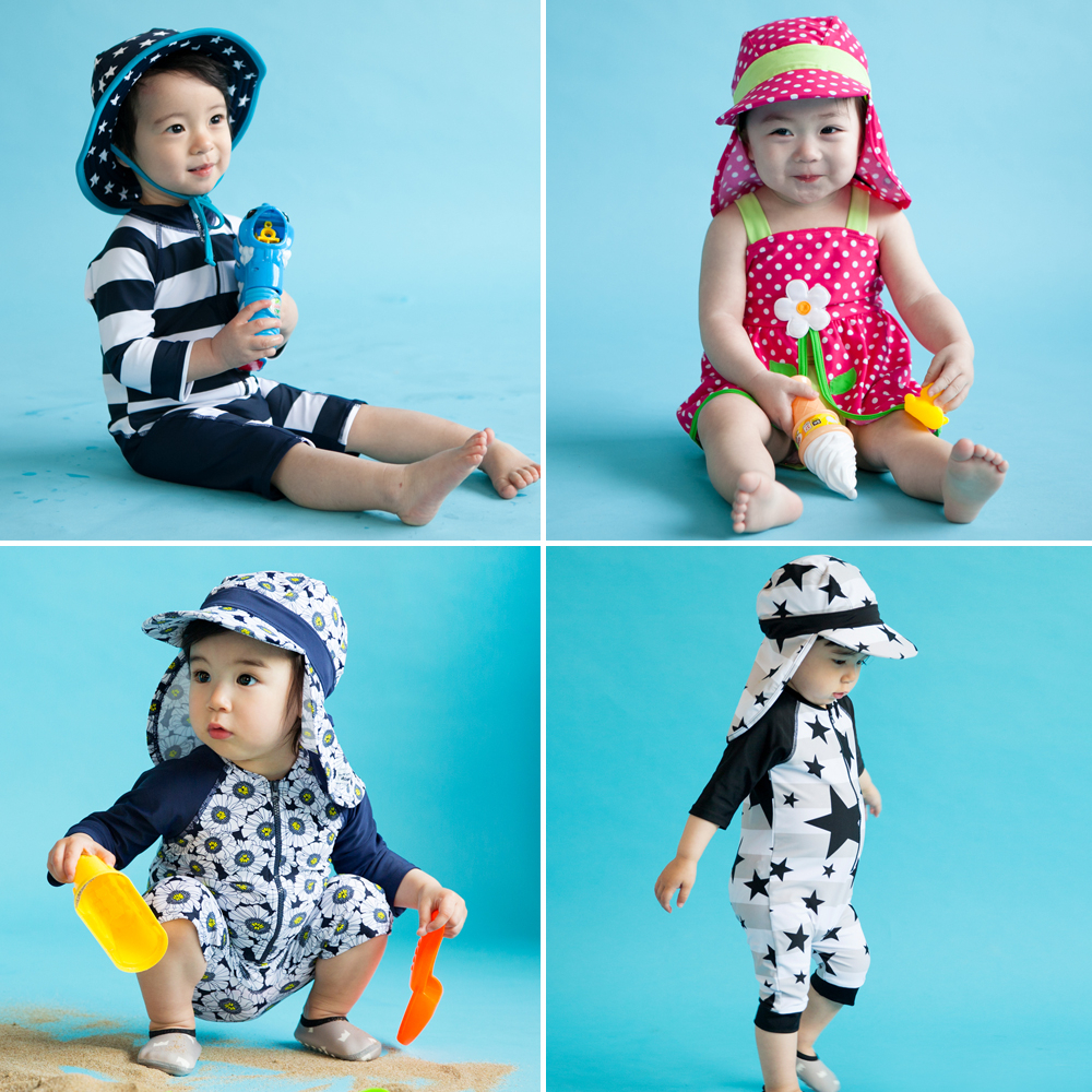 [KOREA Vaenait Baby] ชุดว่ายน้ําวันพีช UPF 50+ ป้องกันแดด สําหรับเด็กทารกผู้หญิง 0-24 เดือน ราคา ถูกที่สุด ดีลบีเคเค แกลเลอรีภาพที่ 5