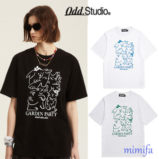 เสื้อยืด พิมพ์ลาย OddStudio Garden Party Drawing