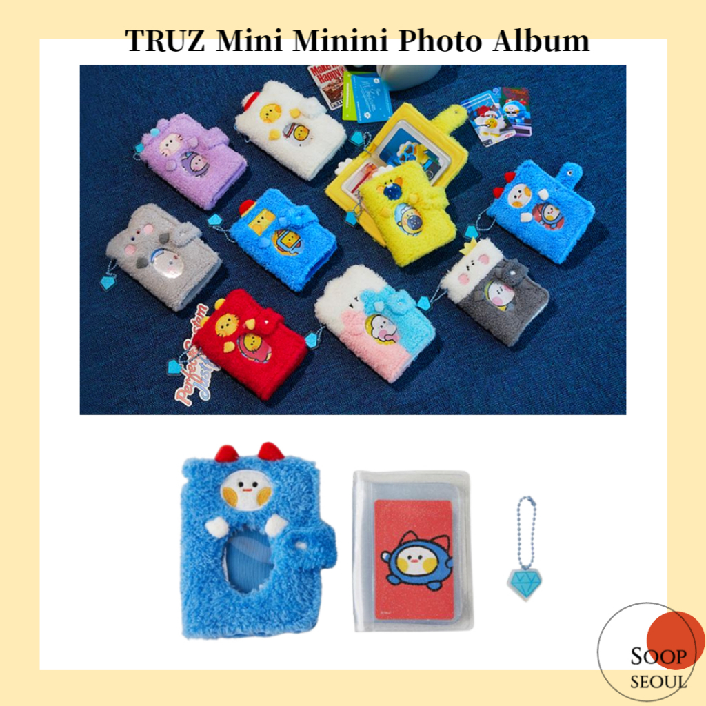 Truz ชุดอัลบั้มรูปภาพ Minini / linefriends photocard อัลบั้ม woopy yochi bonbon