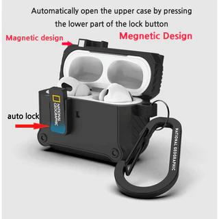 เกาหลี NATIONAL GEOGRAPHIC{AirPods4/AirPodsPro3/AirpodsPro2/AirPods3}เคสกันชนที่ทนทานล็อคอัตโนมัติเปิดเคสอัตโนมัติ