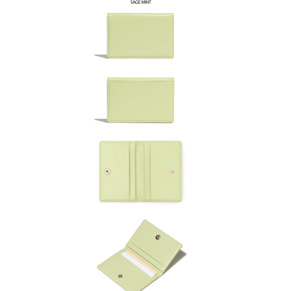 [FENNEC] 23 S/S CRINKLE SOFT CARD CASE /แท้ 100% / 5 COLORS CARD POCKET wallet / WOMEN CUTE KOREAN STYLE - รูปที่ 7