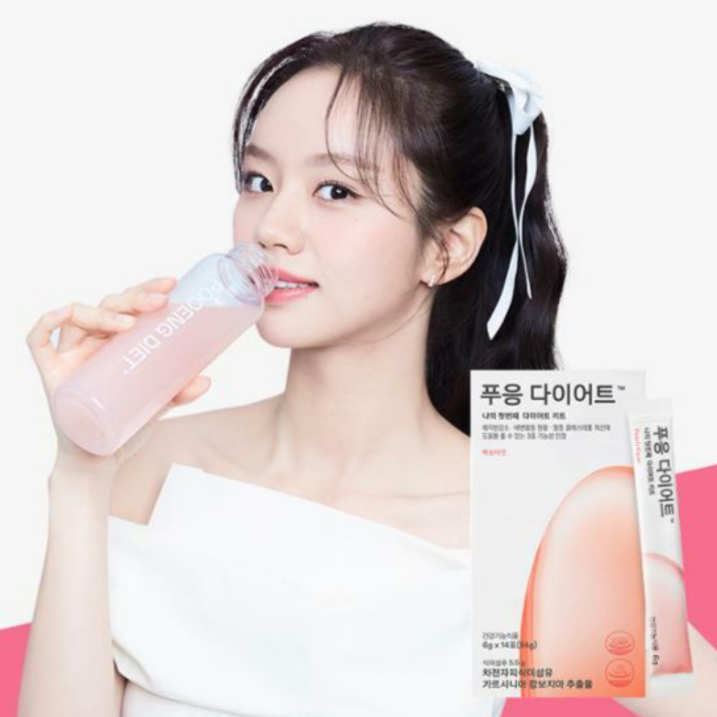 ดร.blet POOENG Diet 6g * 20 ซอง/กล่อง ไซเลี่ยม แกลบ ใยอาหาร ส้มแขก รสพีช Girls Day Hyeris Pick / จาก