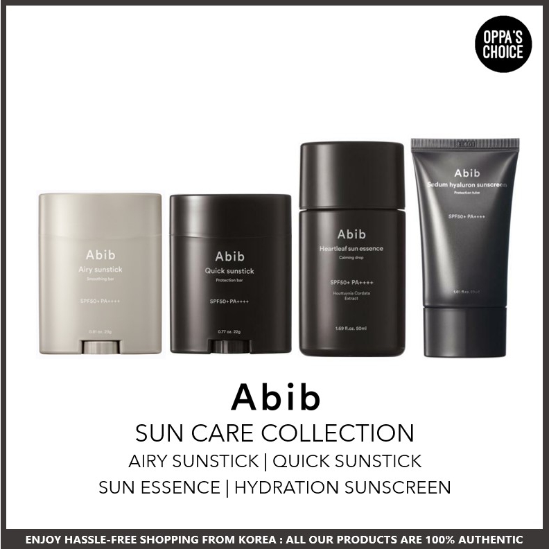 [พร้อมส่ง] ABIB SUN CARE COLLECTION (AIRY SUNSTICK | QUICK SUNSTICK | SUN ESSENCE | HYDRATION SUNSCR