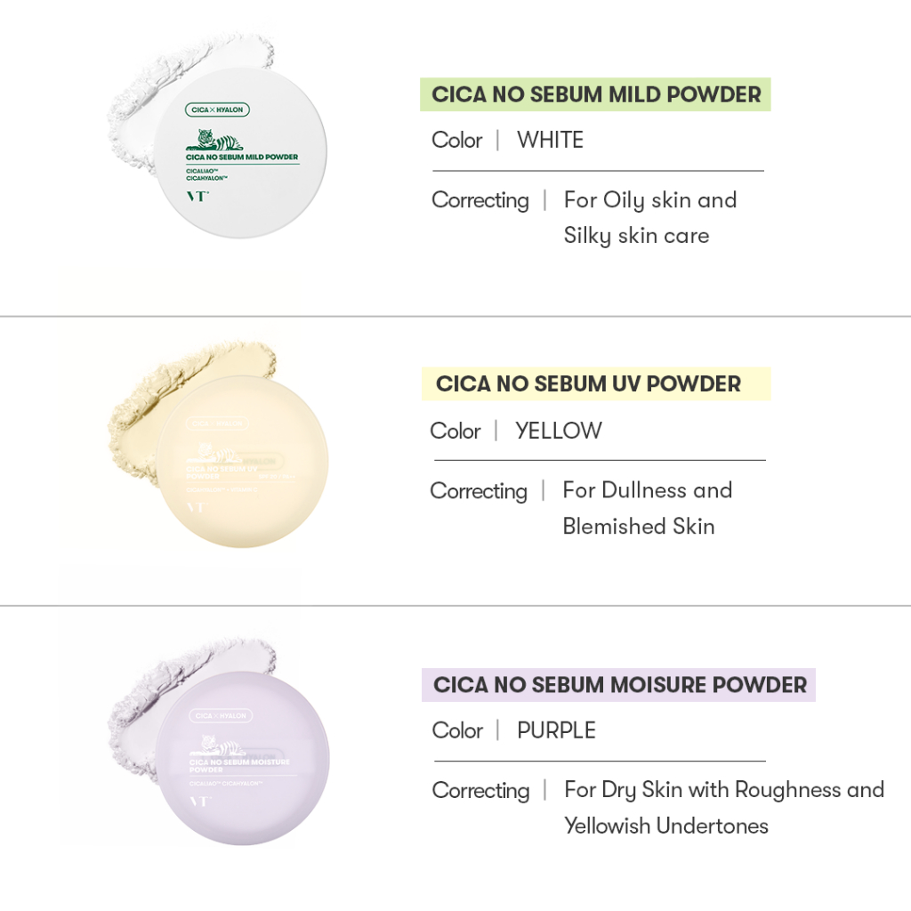 [VTCOSMETICS] Cica No Sebum Mild Powder 5g / No Sebum Moisture Powder / No Sebum UV Powder <Official Flagship>