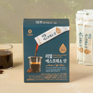 Mcnulty Coffee Real Espresso Shot เอสเปรสโซ่ช็อต ชนิดน้ํา เมล็ดกาแฟอาราบิก้า ไม่มีน้ําตาล 12 มล. * 30 ซอง/กล่อง / จากโซล, เกาหลี