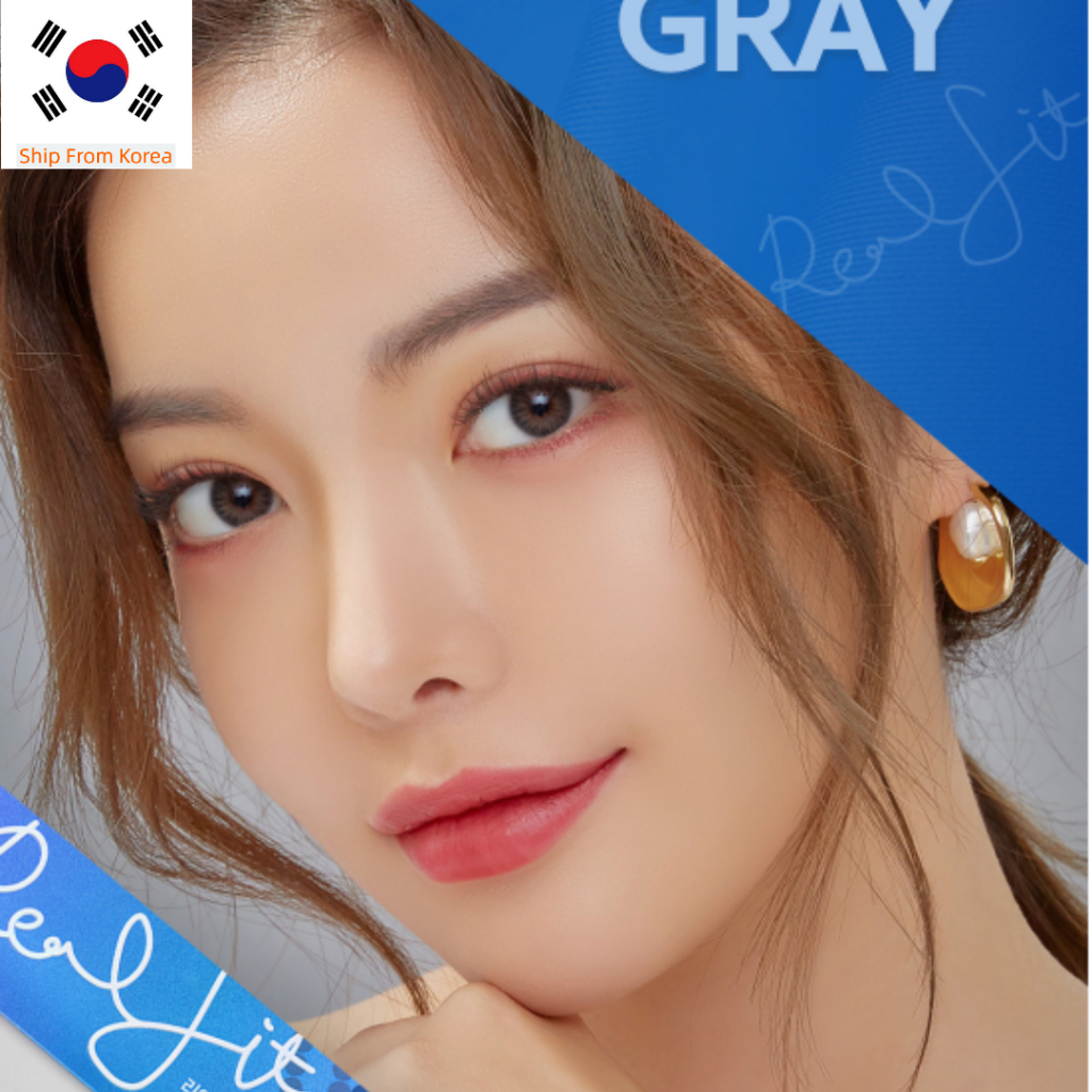Lensme AKMA คอนแทคเลนส์ วันเดย์ REAL FIT hongchae GRAY 30P เลนส์เกาหลี เลนส์