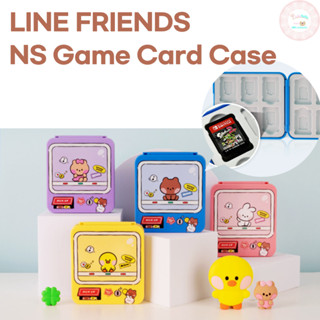 เคสการ์ดเกมมิ่ง Line Friends Nintendo Switch NS OLED Lite Card Pouch Game Chip Cover Brown Cony Sally Choco Bnini Conini Selini Chonini