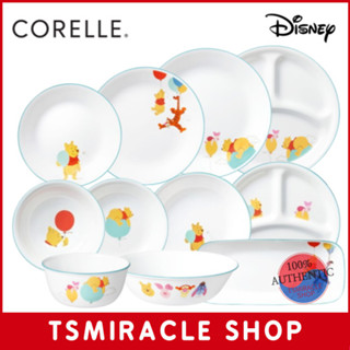 Corelle Winnie The Pooh and Friends จาน ชามพาสต้า ทรงกลม สไตล์เกาหลี สําหรับใส่อาหารเย็น